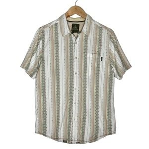 prAna | Men | Breathe Southwestern Print Short Sleeve Button Front Shirt | Small
